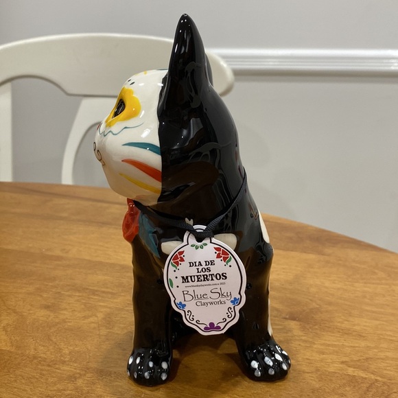 NWT.  BlueSky Clayworks, Day of the Dead cat figurine. - Picture 3 of 11
